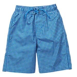 Beach Bros. Gingham Swim Trunks Midnight Blue check NWT